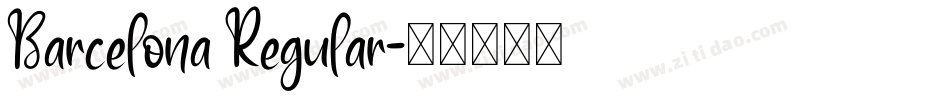 Barcelona Regular字体转换